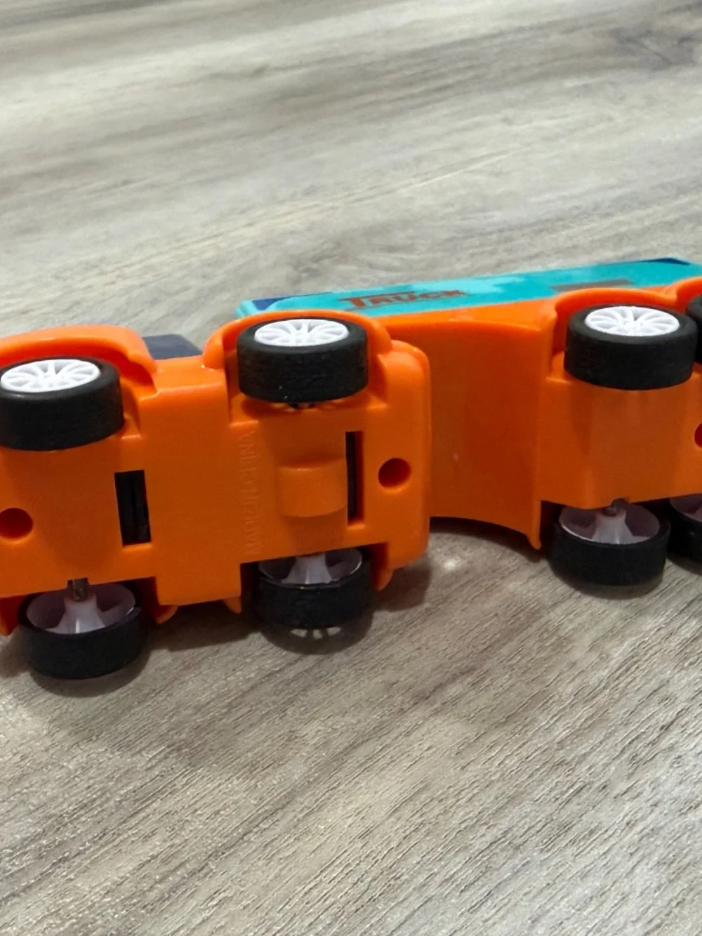 Forty4 Pull Back Toy Cars Trucks Bus Mixer Semi Lot of 4